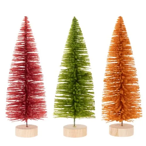 Künstlicher Tannenbaum Dekobaum für Tischdeko 31cm 3St | Floristik24.de