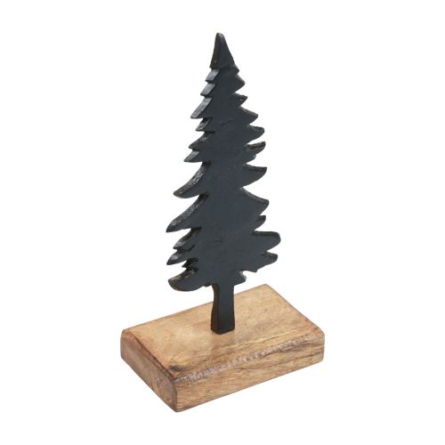 Floristik24 Weihnachtsdeko Tannenbaum Holz Metall Tischdeko H22cm