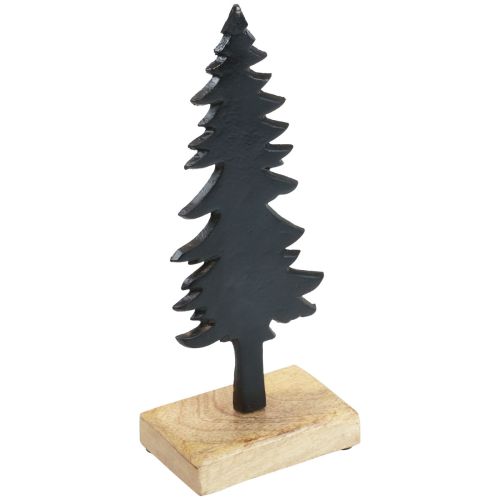 Artikel Weihnachtsdeko Tannenbaum Holz Metall Tischdeko H27cm