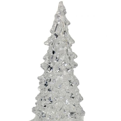 Floristik24 Tannenbaum Acryl mit LED-Licht 17cm Ø6cm