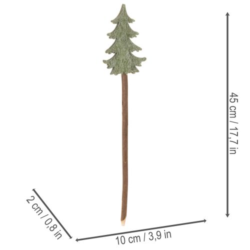 Deko Tannenbaum auf Stab für Pflanzgefäße und hohe Gestecke 45cm 6St | Floristik24.de