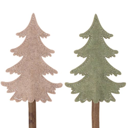 Deko Tannenbaum auf Stab für Pflanzgefäße und hohe Gestecke 45cm 6St | Floristik24.de