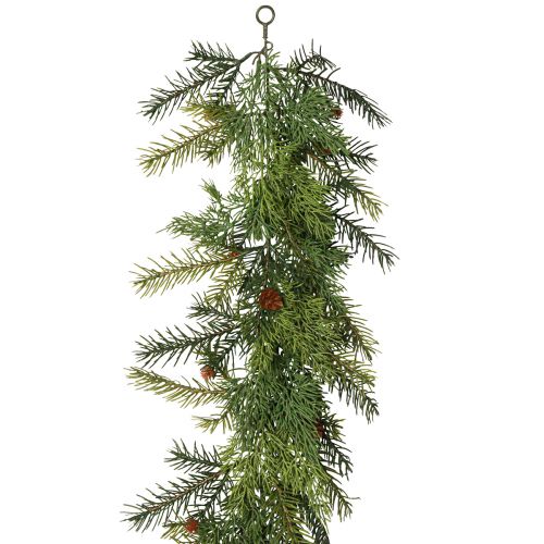 Floristik24 Tannengirlande Thulia mit Zapfen Grün Braun 182cm