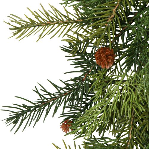 Floristik24 Tannengirlande Thulia mit Zapfen Grün Braun 182cm