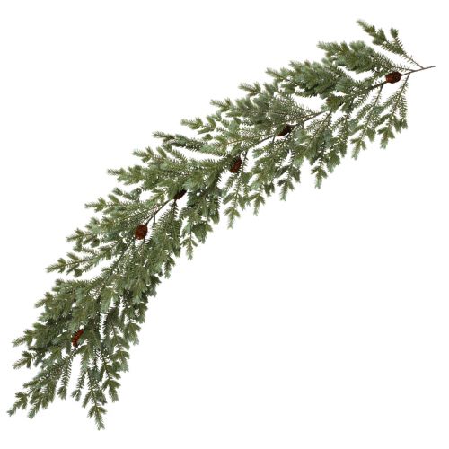 Floristik24 Tannengirlande Weihnachtsgirlande Grün mit Zapfen 180cm