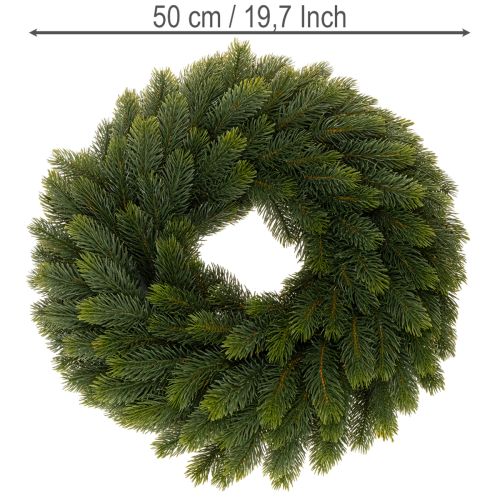 Künstlicher Tannenzweige Kranz grün rund 50cm | Floristik24.de