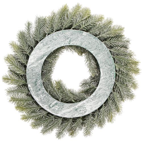 Floristik24 Tannenkranz geeist Deko Kranz Tannengrün künstlich Ø40cm