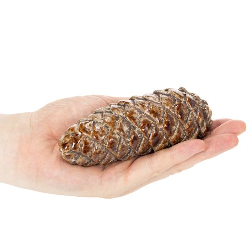 Tannenzapfen Keramik Dekoration Tischdeko Herbst 14cm 3St | Floristik24.de