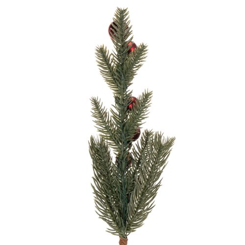 Tannenzweig künstlich mit Weihnachtskugeln 48cm 2St | Floristik24.de
