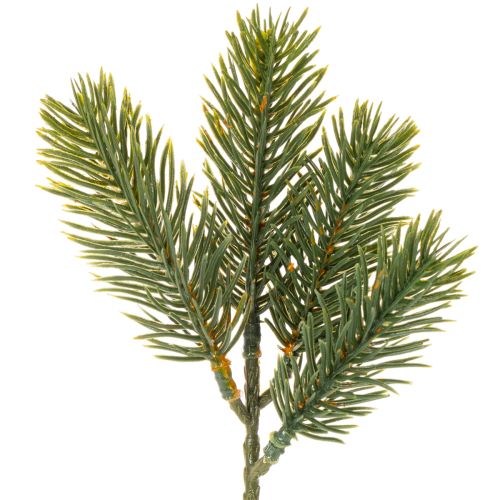 Künstlicher Tannenzweig grün für winterliche Dekorationen 25cm 24St kaufen | Floristik24.de