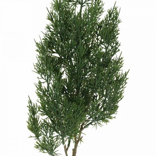 Floristik24 Dekozweig Thuja Künstlicher Zypressenzweig Weihnachten Grün 81cm