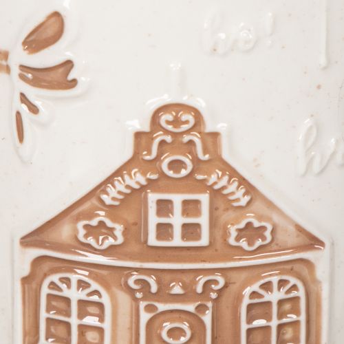 Keramiktasse mit Hausmotiv und