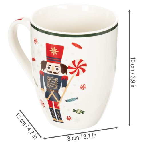 Tasse Weihnachten Nussknacker und Zuckerstange Motiv 10cm 2St | Floristik24.de