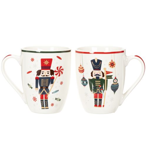 Tasse Weihnachten Nussknacker und Zuckerstange Motiv 10cm 2St | Floristik24.de