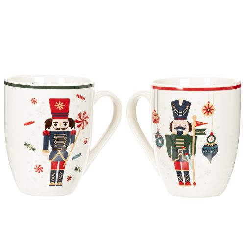 Tasse Weihnachten Nussknacker und Zuckerstange Motiv 10cm 2St | Floristik24.de
