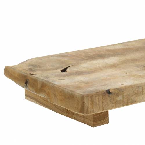 Floristik24 Holztablett Teak Natur 29×15cm