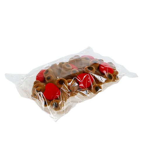 Floristik24 Teddy beflockt 10cm mit Herz 6St