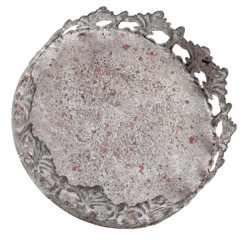 Floristik24 Teelichthalter zum Stecken Vintage Ø7cm H7,5cm grau 4 St