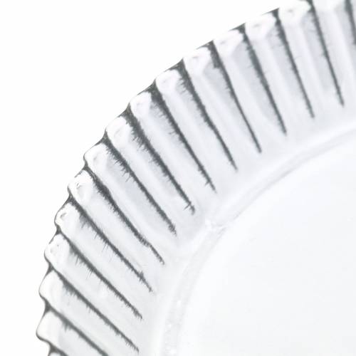 Floristik24 Dekoteller Backform Zink Weiß Ø19,5cm H2cm