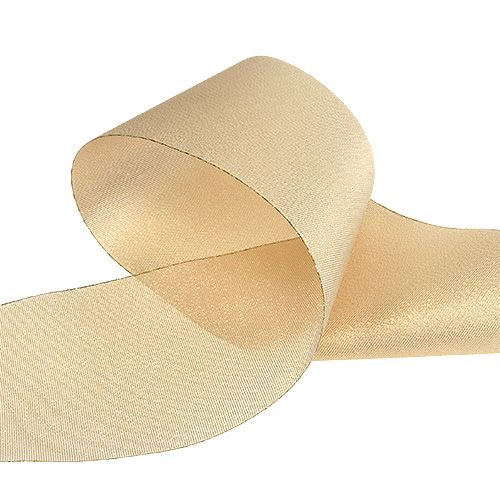 Floristik24 Tischband Hellgold 10cm 15m