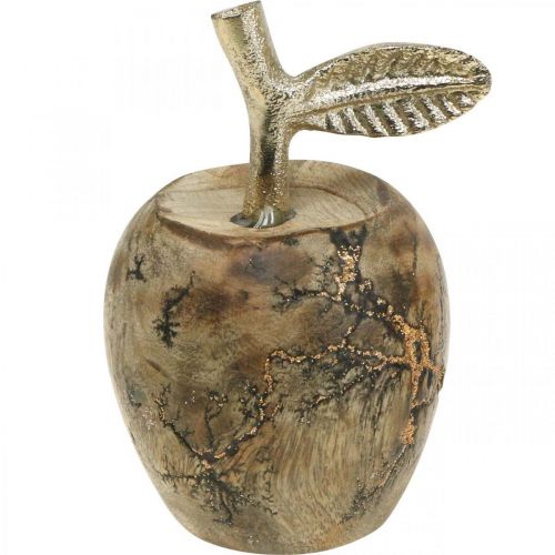 Floristik24 Tischdeko Holz Apfel Holzdeko Deko Apfel H13,5cm Ø8cm 2St