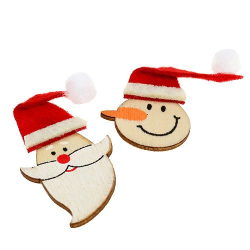 Artikel Tischdeko Santa, Schneemann 4-5cm 12 St