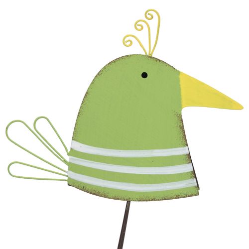 Floristik24 Tischdeko Frühling, Deko Vogel Figur, Metallvogel 17cm 2 St