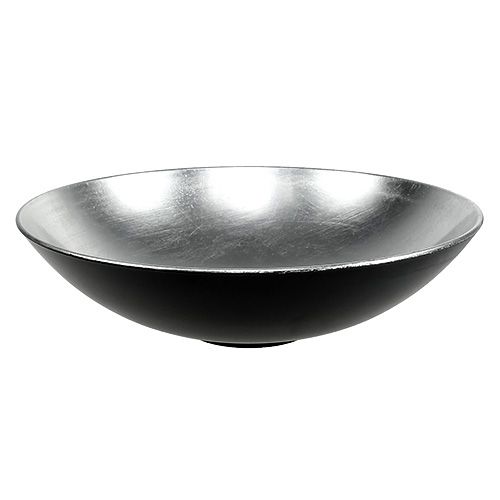 Floristik24 Tischdeko Schale Silber  Ø28cm Kunststoff