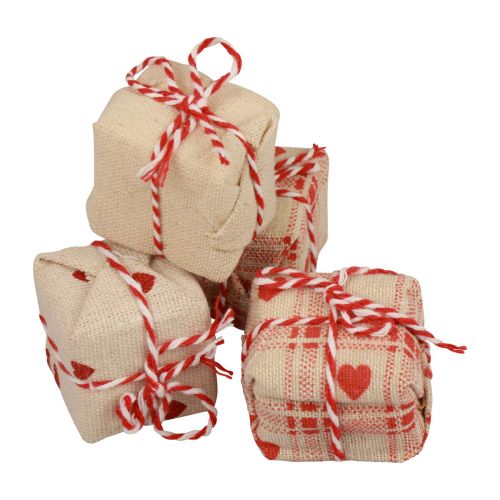 Floristik24 Tischdeko Weihnachten Geschenkpäckchen Deko 3,5cm 9 St