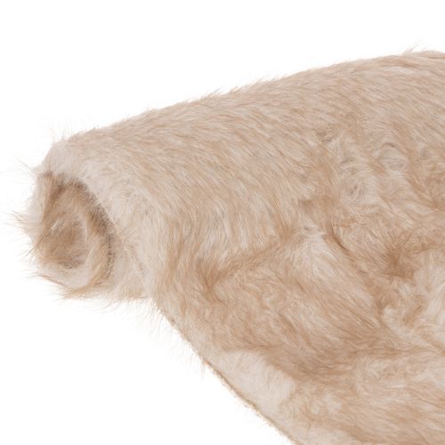 Tischläufer Beige mit Kunstfell Oberfläche als Fellband 24x140cm kaufen | Floristik24.de