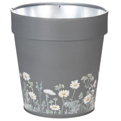 Blumentopf mit Blumenmuster für modernes Zuhause und sommerliche Balkondeko 13cm 4 St