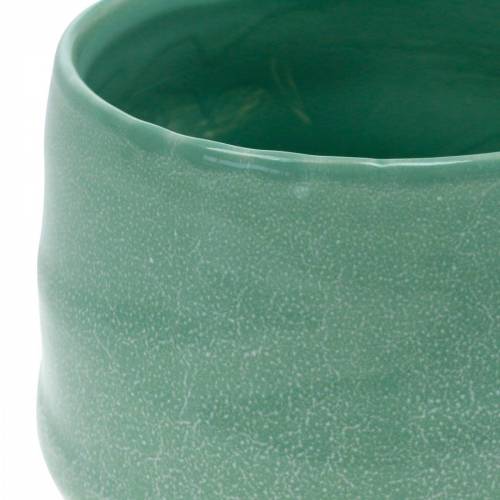 Artikel Übertopf aus Keramik, Pflanzschale, Keramiktopf gewellt Ø16cm 2St