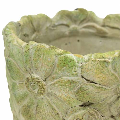 Floristik24 Pflanztopf Übertopf Grün Ø15,5cm H15cm