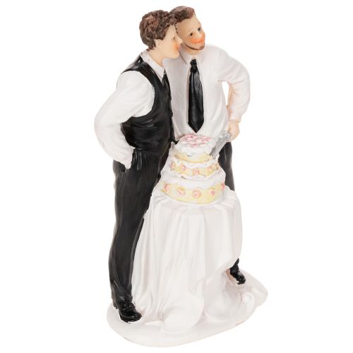Tortenfigur Männerpaar mit Torte 16,5cm | Floristik24.de