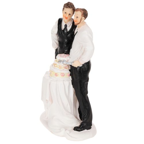 Tortenfigur Männerpaar mit Torte 16,5cm | Floristik24.de