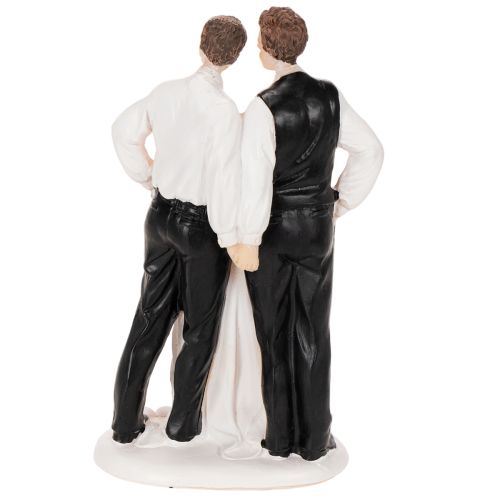 Tortenfigur Männerpaar mit Torte 16,5cm | Floristik24.de