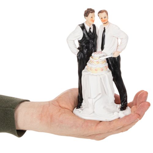 Tortenfigur Männerpaar mit Torte 16,5cm | Floristik24.de