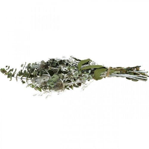 Floristik24 Trockenblumenstrauß Eukalyptus Strauß Disteln 45-55cm 100g