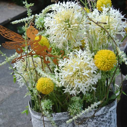 Artikel Trommelschlägel Craspedia Gelb Künstliche Gartenblume Seidenblumen 15St