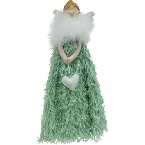 Floristik24 Türstopper Weihnachtsengel Engel Figur Grün H38cm