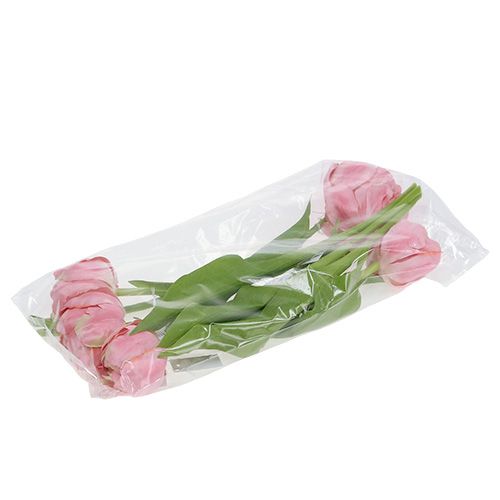 Floristik24 Tulpe Rosa 37cm 6St