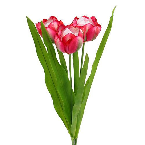 Floristik24 Tulpe künstlich Pink 60cm 3St