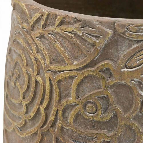 Artikel Übertopf Gold Blüten Keramik Blumentopf Ø21cm H22,5cm