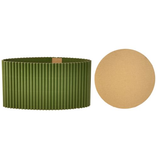 Artikel Übertopf Papier Dunkelgrün Blumentopf Ø19cm H14cm 3 St