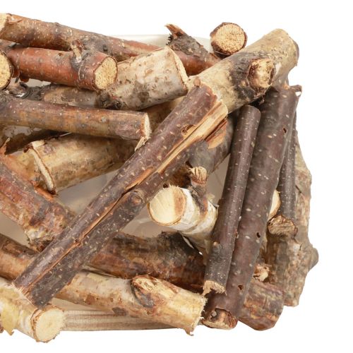 Floristik24 Übertopf Holz Blumentopf Holz Deko Natur H10,5cm Ø10cm