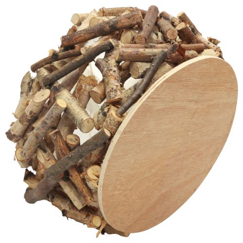 Floristik24 Pflanzkasten Holz, Blumenschale, Pflanzschale rund Ø30cm H18cm