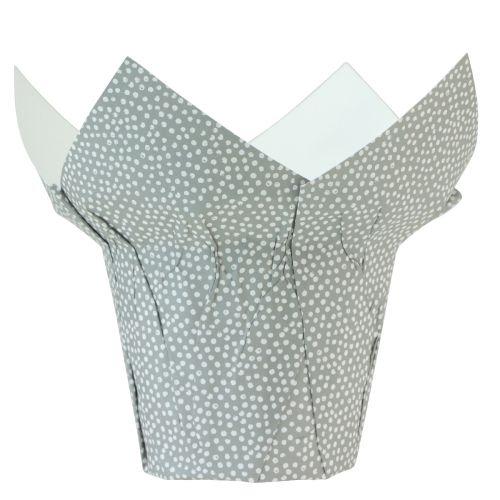 Floristik24 Übertopf Papier gepunktet Geschenkverpackung Blumen Ø9cm H16cm 8 St