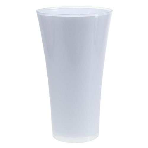 Vase „Fizzy“ Ø28,5cm H45cm Weiß, 1St