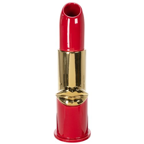Deko Vase Lippenstift Design