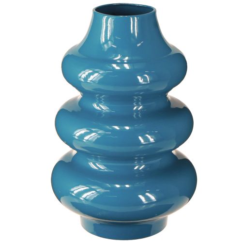 Floristik24 Vase Wohnaccessoire mit wellenförmiger Oberfläche für modernes Ambiente 23cm